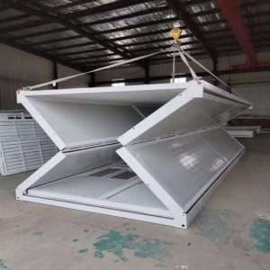 20ft Glamni X folding container house offers 2 minute setup for resorts